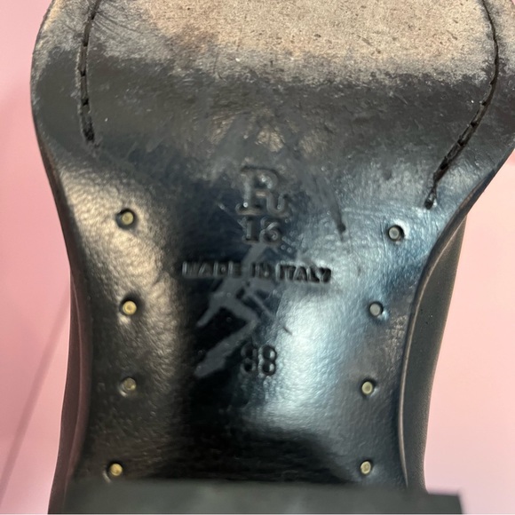 R13 TALL HALF HARNESS COWBOY BOOT IN BLACK SIZE 38, 8 Offers Accepted - Picture 8 of 17